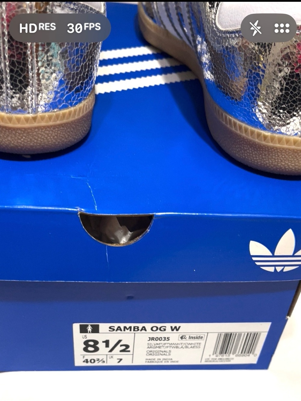 🦋ADIDAS SAMBA Silver Shoes🦋 - Picture 9 of 9